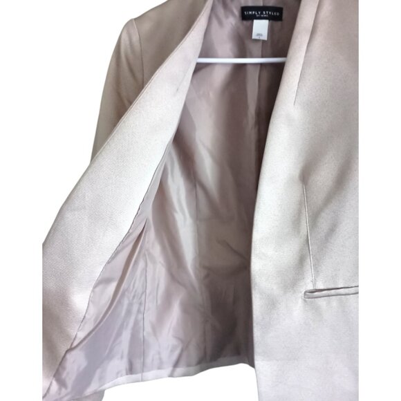 Light Mauve Lined Blazer - Picture 4 of 7